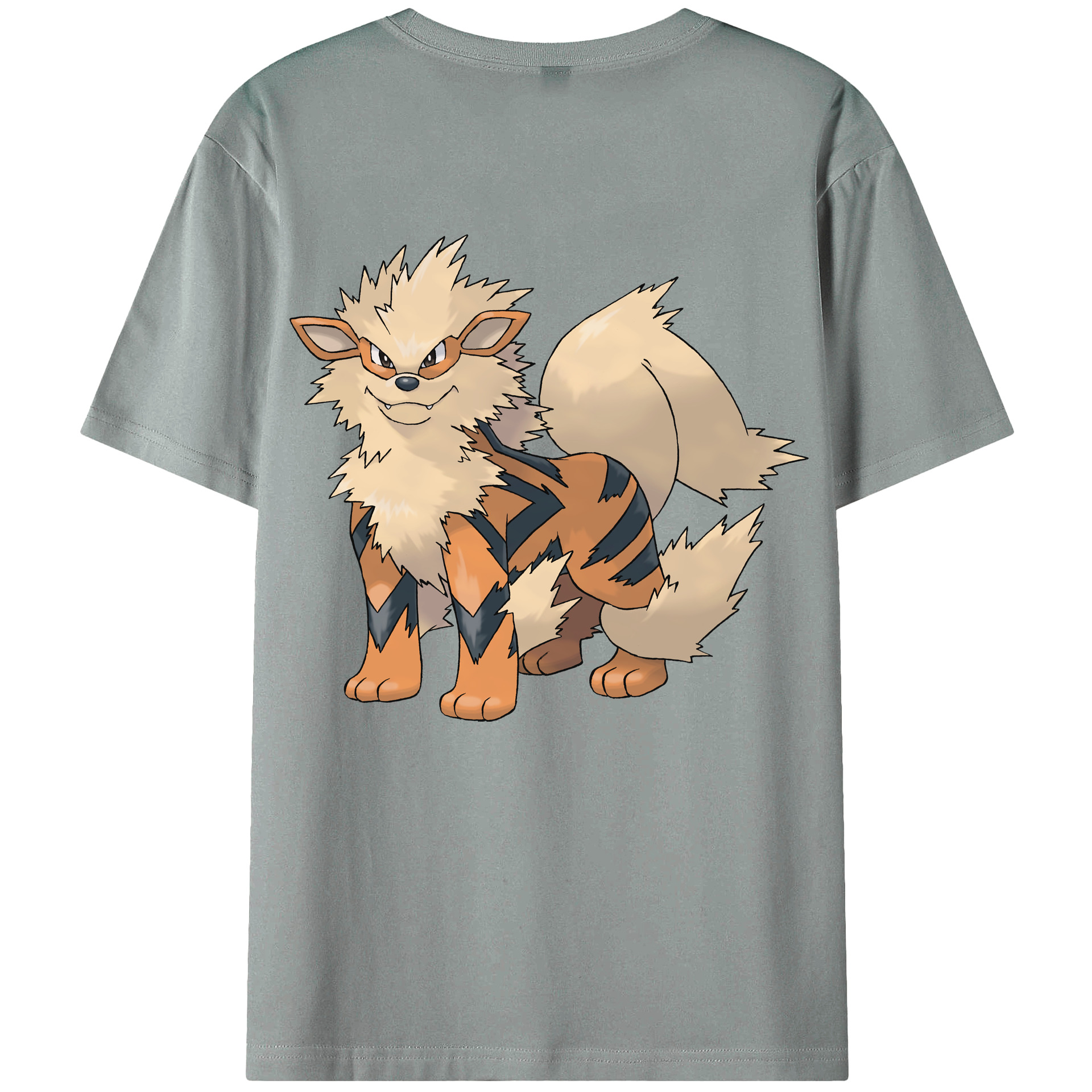 （画像用） ポケットモンスター Pokémon 綿100％ メンズ半袖Tシャツ（バックプリント） 通気性
